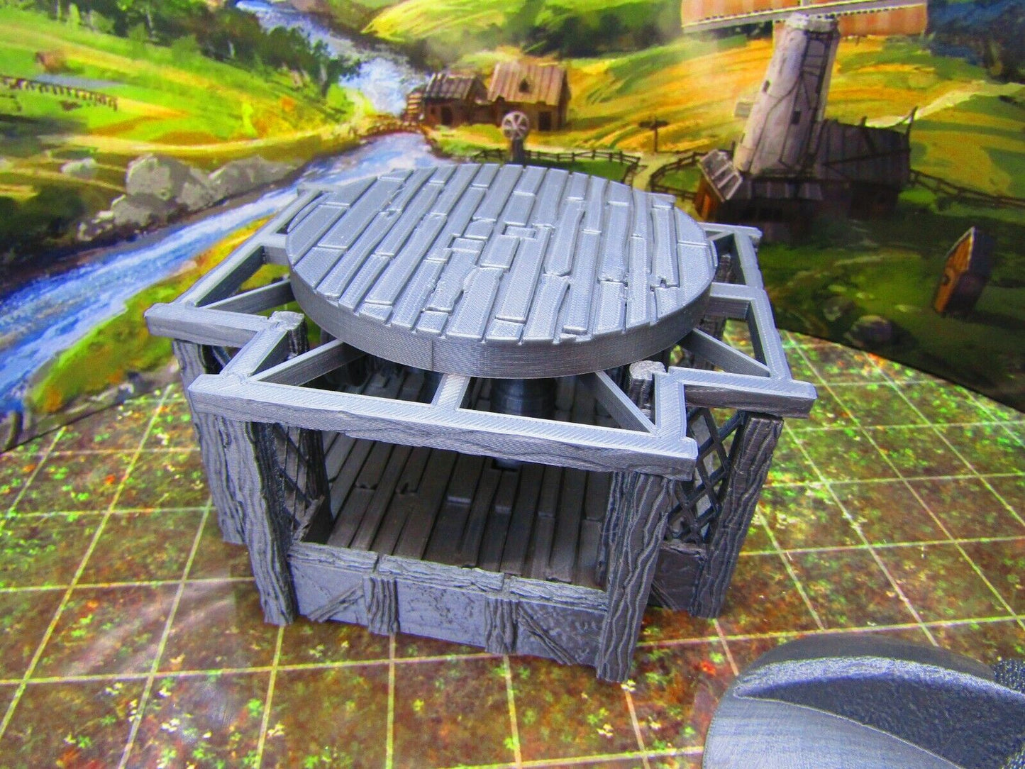Large Lookout Tower Telescope Observatory atop Belltower Scatter Terrain Scenery
