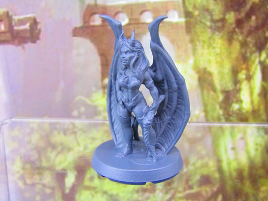 Succubus Demon Mini Miniatures 3D Printed Resin Model Figure 28/32mm Scale RPG