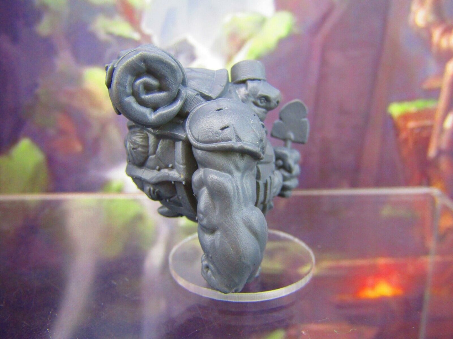 Tortle Miner w/ Trowel Turtle Man Race Mini Miniature Figure 3D Printed Model