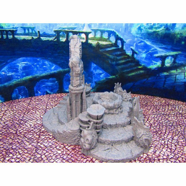 Merfolk Mermaid Deep Sea Royal Entrance Entryway Scenery Scatter Terrain Props