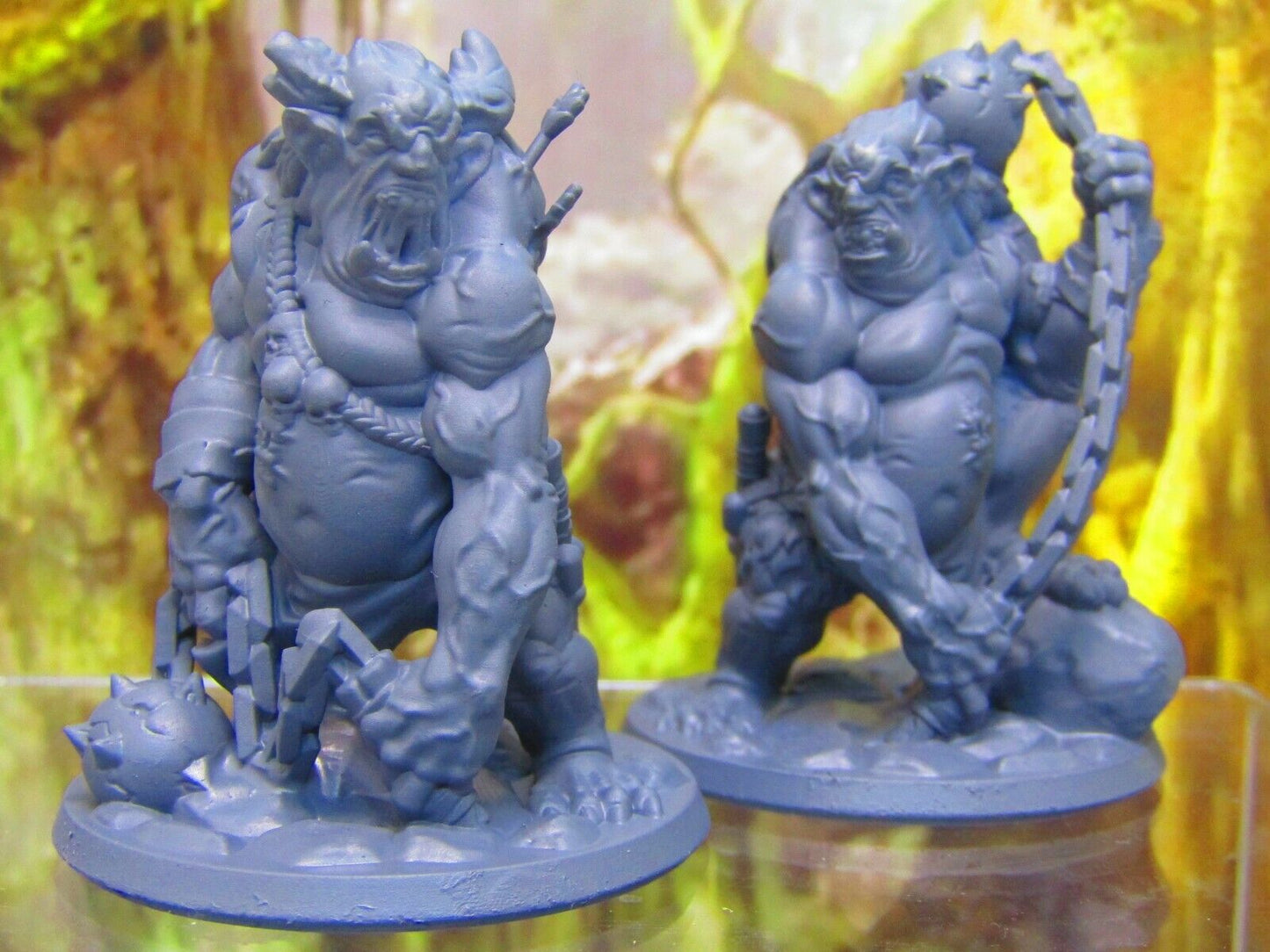 Troll Pair Mini Miniature Figure 3D Printed Model 28/32mm Scale Fantasy RPG