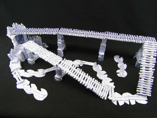 Swamp Goblin / Rogues Hideout Set w/ Bridge Walkway Scatter Terrain Scenery 3D