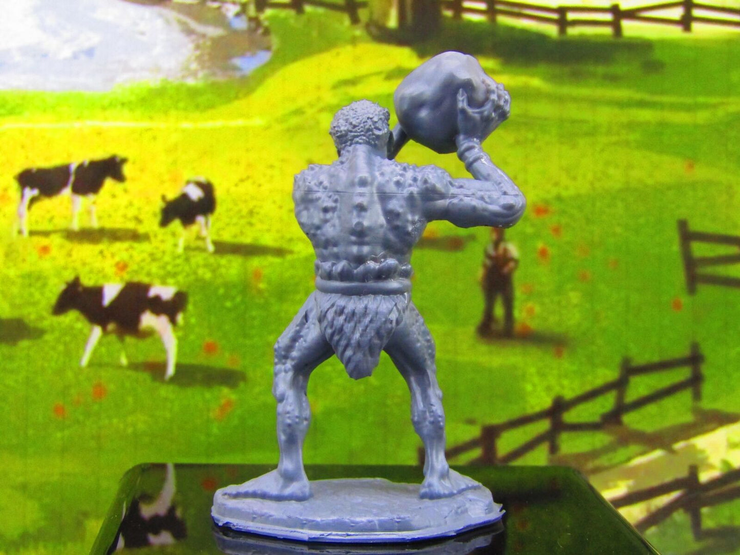 Troll Throwing Rock Monster Encounter Mini Miniature Model Character Figure