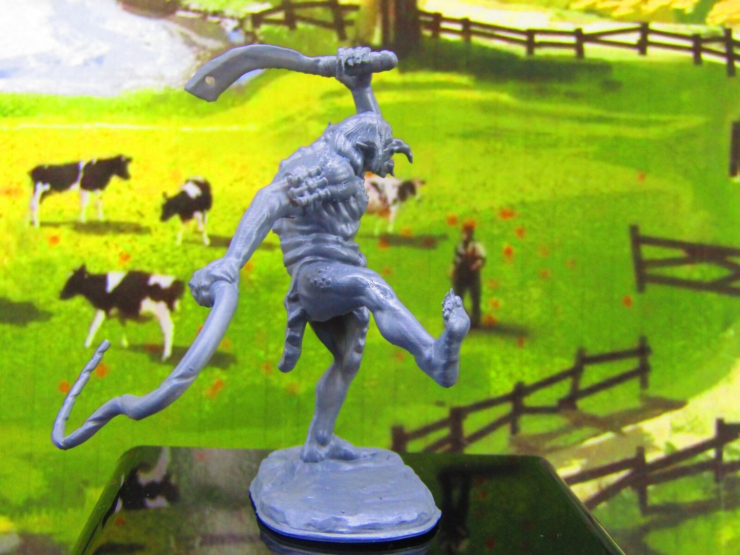 Troll Slave Driver W/ Whip and Sword Monster Encounter Mini Miniature Model