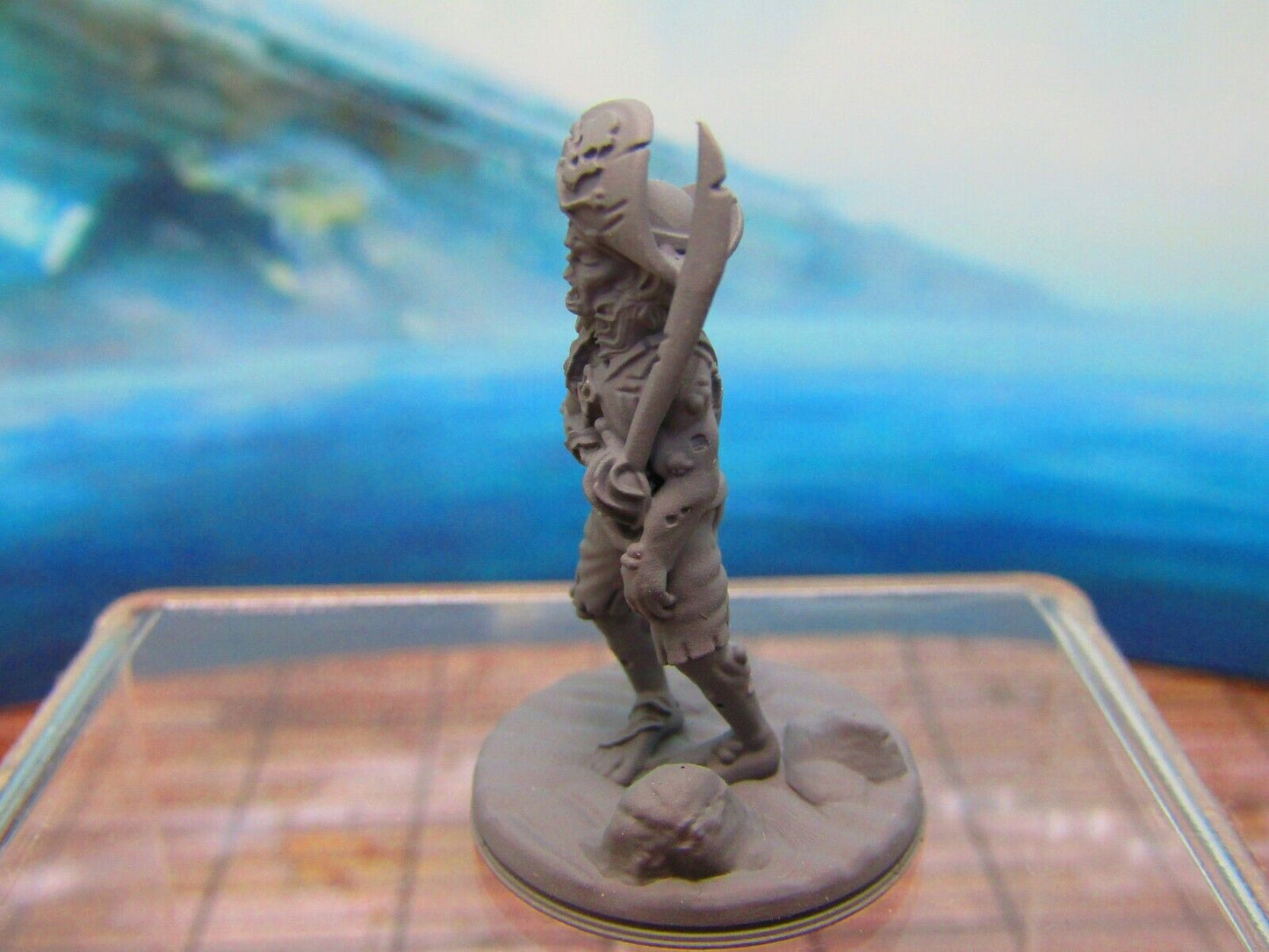 Undead Pirate Captain for Ghost Ship Crew Mini Miniature 3D Printed Model 28/32m