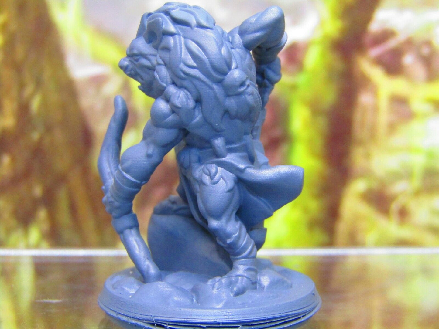 Hyenaman Figther Warrior Soldier Archer w/ Bow/Arrow Mini Figure 3D Printed Mode
