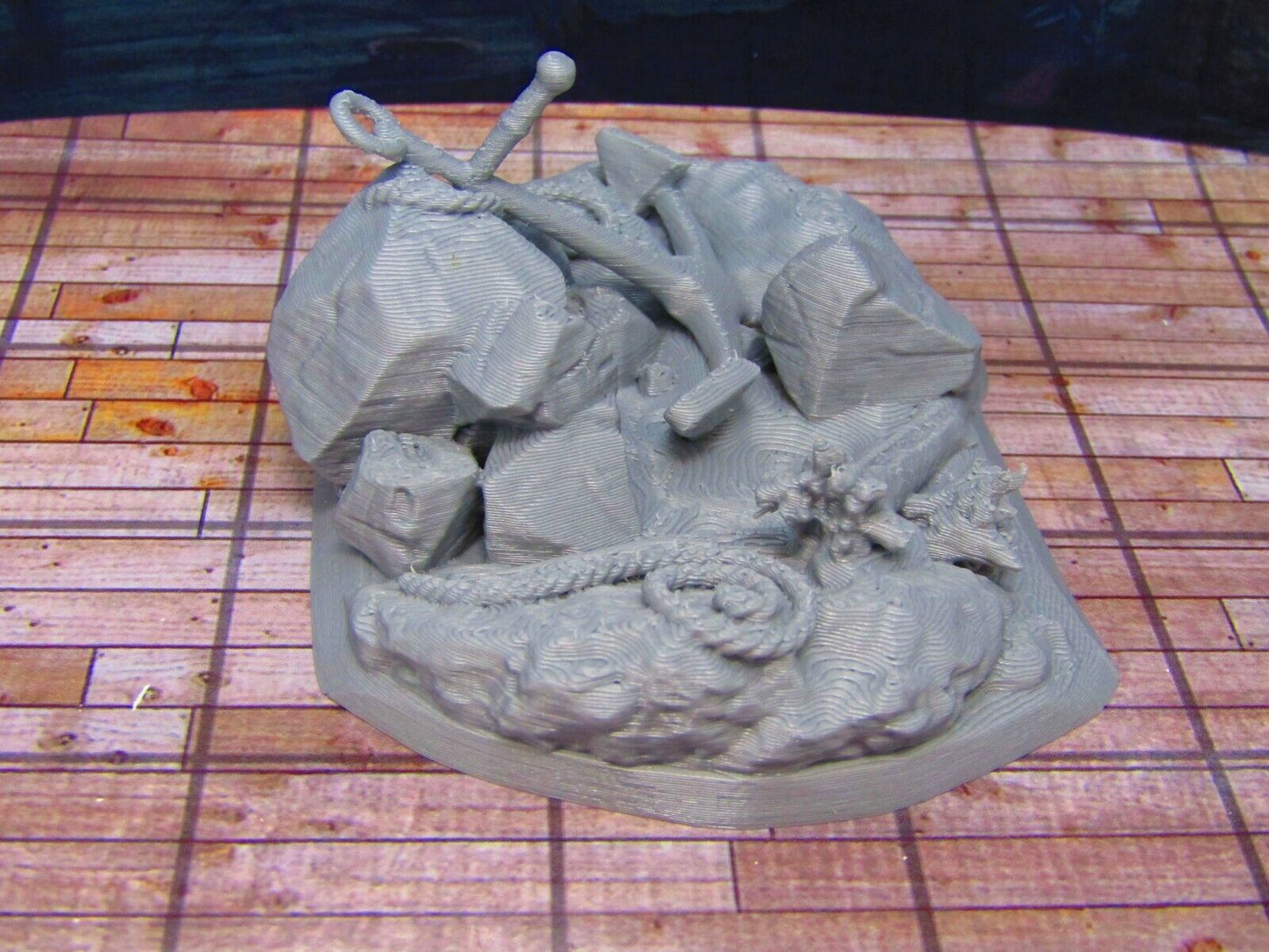 Anchor on Rocks for Docks Coast Seashore Scenery Scatter Terrain Props