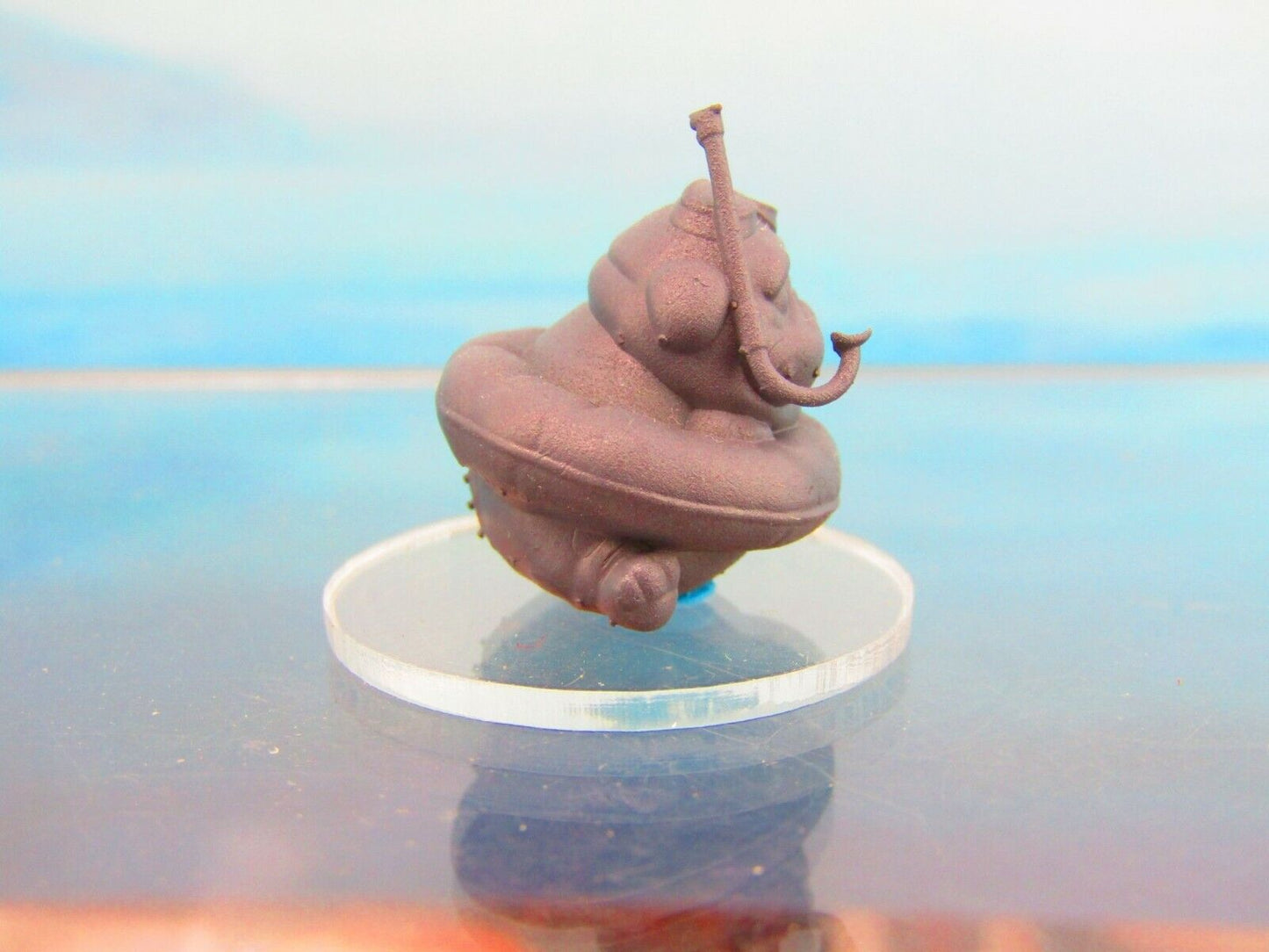 Summertime Fun Pug Dog Companion Pet Familiar Mini Miniature Figure 3D Printed