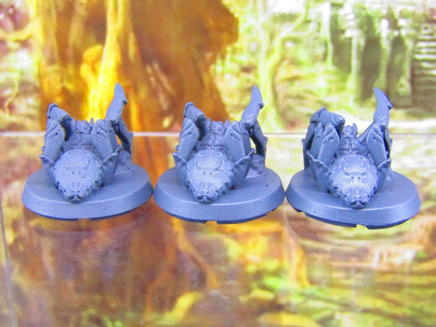 3pc Giant Spiders Set Mini Miniatures 3D Printed Resin Model Figure 28/32mm