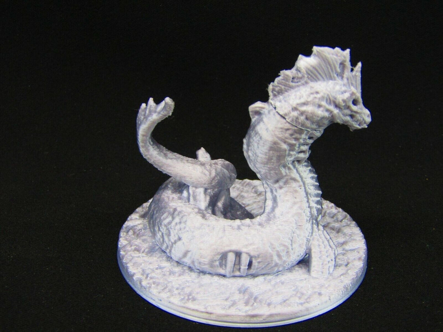 Undead Sea Serpant Mini Miniature Figure 3D Printed Model 28/32mm Scale RPG