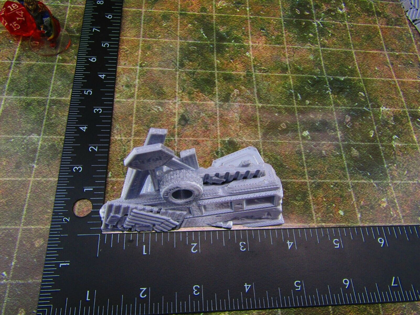 2pc Building Rubble Straight Brick Barricade Scatter Terrain Scenery Wasteland A