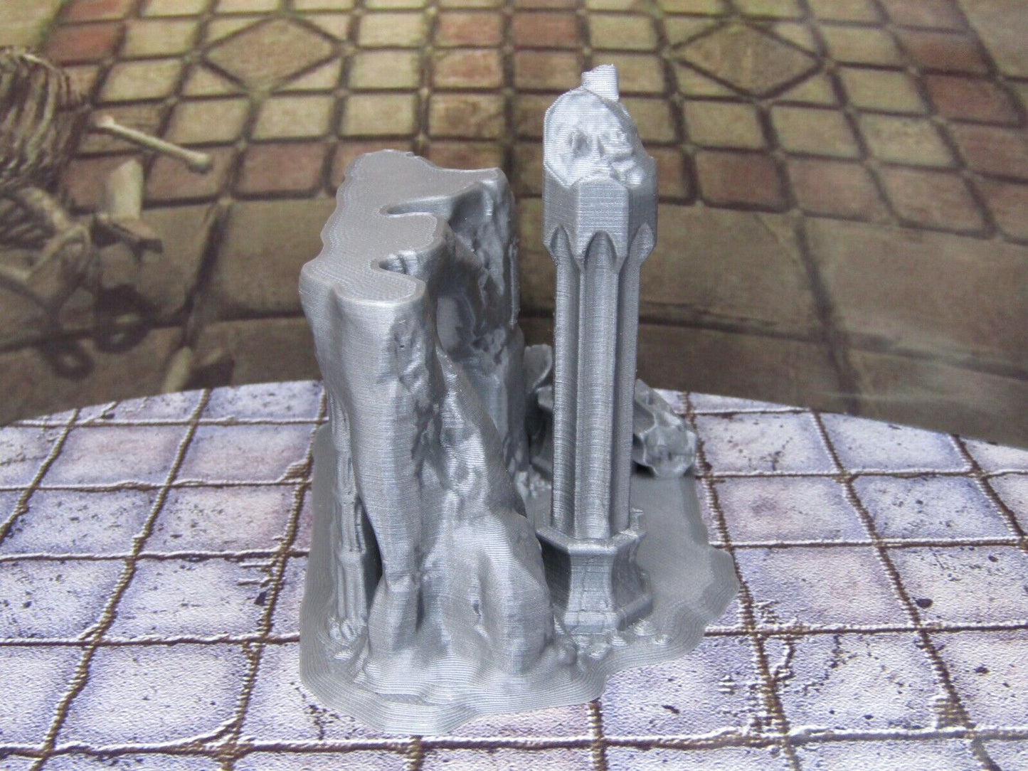 Rune Marked Cave Entrance Mini Miniature Figure Scenery Terrain 3D Printed Model