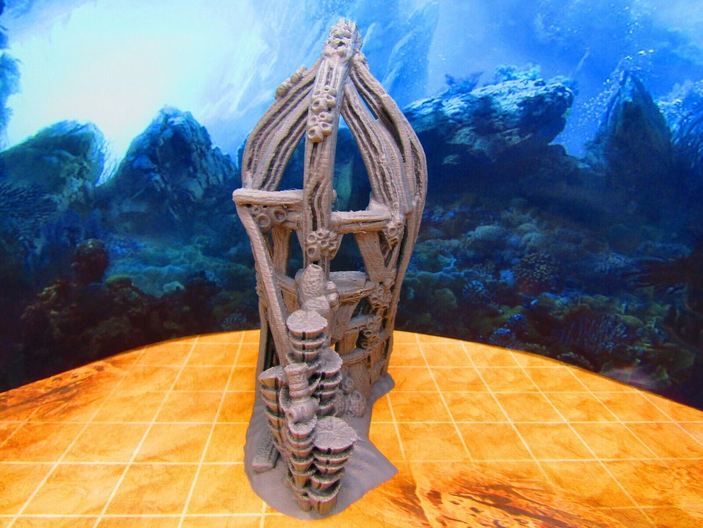 Underwater Sunken Ship Shipwreck 3D Printed Scatter Terrain Scenery