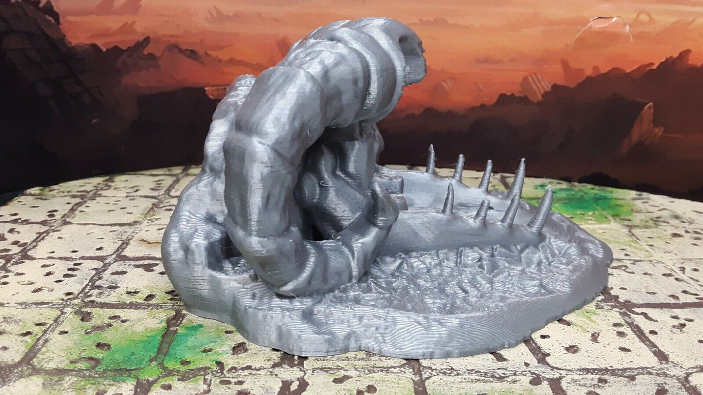 Dragon Skull Bone Skeleton Throne 28mm Scale Dungeons & Dragons Scatter Terrain