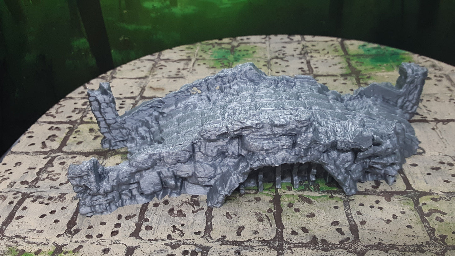 Ruined Stone Bridge Scatter Terrain Scenery 28mm Dungeons & Dragons 3D Printed Mini Miniature Model Tabletop War Gaming Wilds of Wintertide