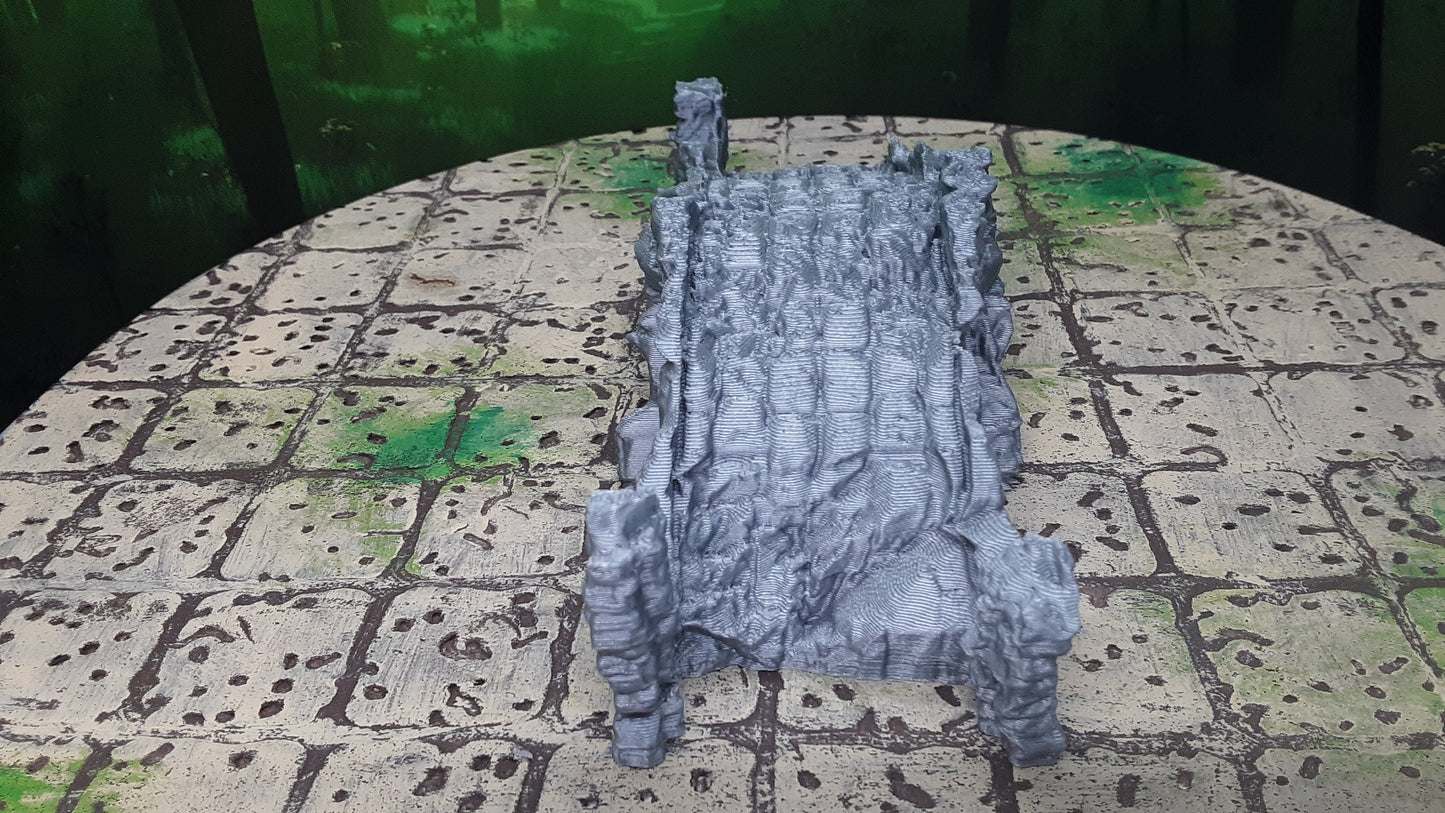 Ruined Stone Bridge Scatter Terrain Scenery 28mm Dungeons & Dragons 3D Printed Mini Miniature Model Tabletop War Gaming Wilds of Wintertide