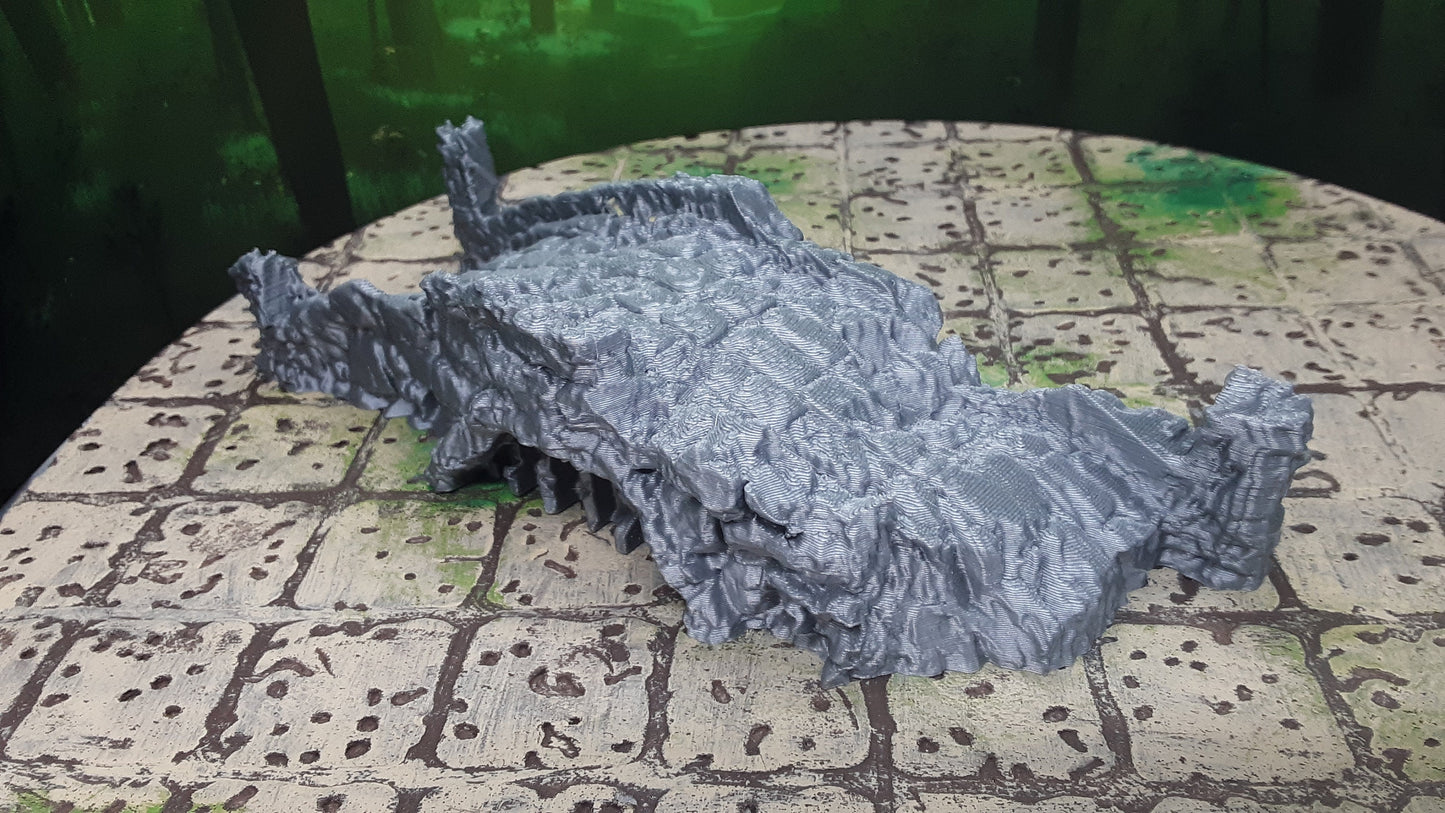 Ruined Stone Bridge Scatter Terrain Scenery 28mm Dungeons & Dragons 3D Printed Mini Miniature Model Tabletop War Gaming Wilds of Wintertide