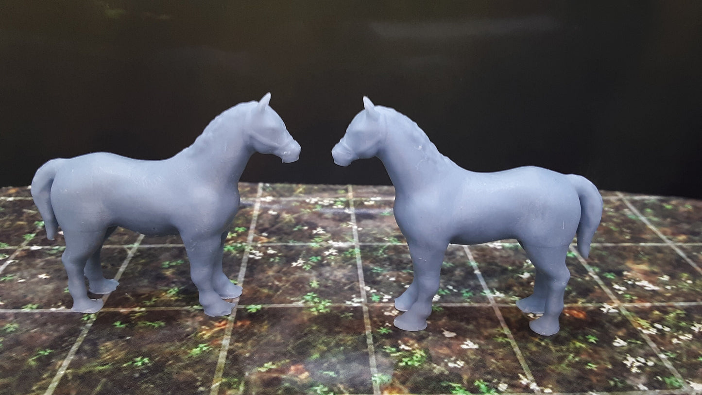Lot of Horse Mini Figure Miniatures You Choose Quantity 28mm Scale RPG Fantasy Dungeons & Dragons 3D Printed Resin