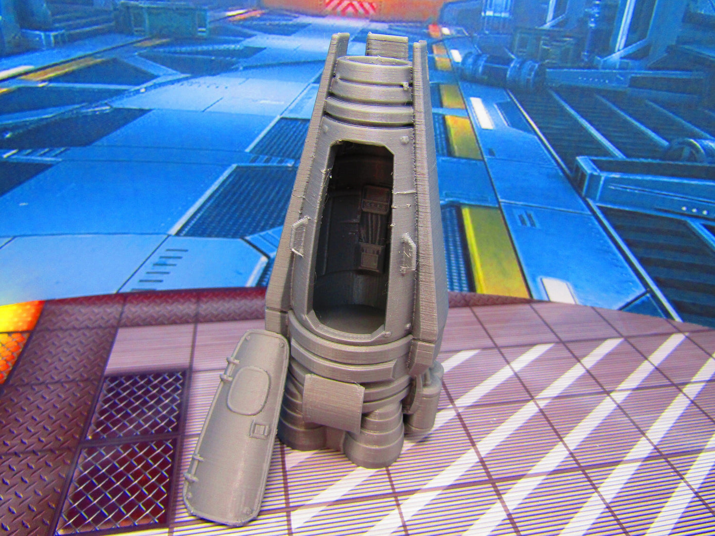 Personal Escape Pod Ship Miniature Mini Scatter Terrain Scenery 3D Printed Model 28/32mm Scale Sci Fi Science Fiction RPG Tabletop Gaming