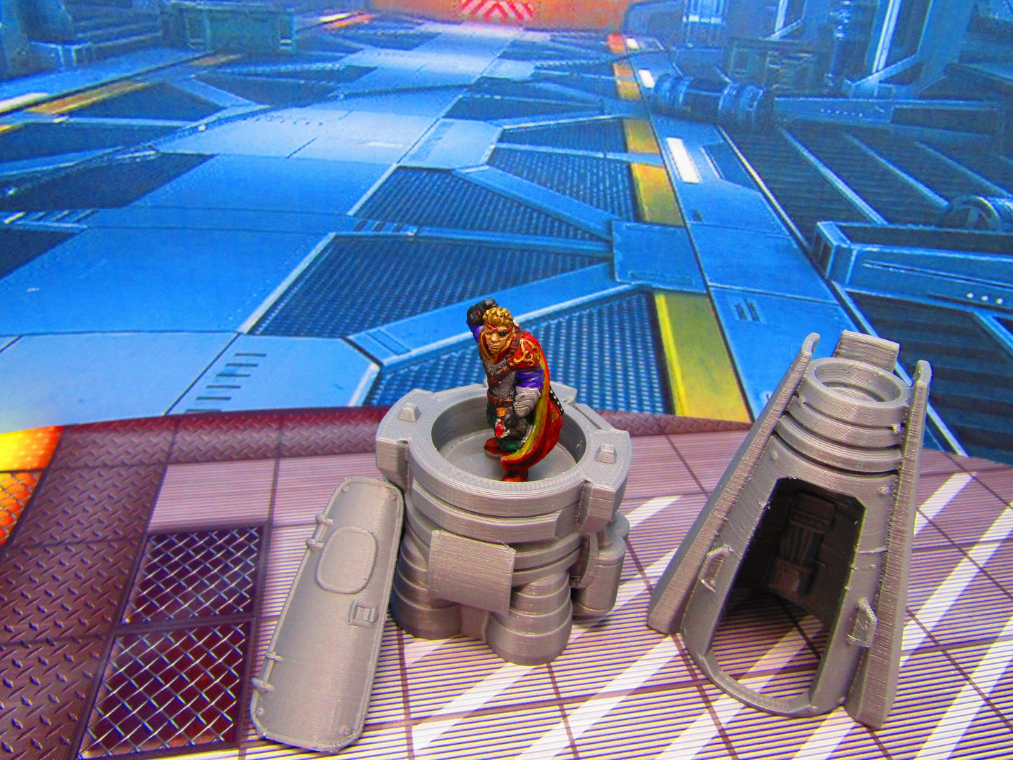 Personal Escape Pod Ship Miniature Mini Scatter Terrain Scenery 3D Printed Model 28/32mm Scale Sci Fi Science Fiction RPG Tabletop Gaming