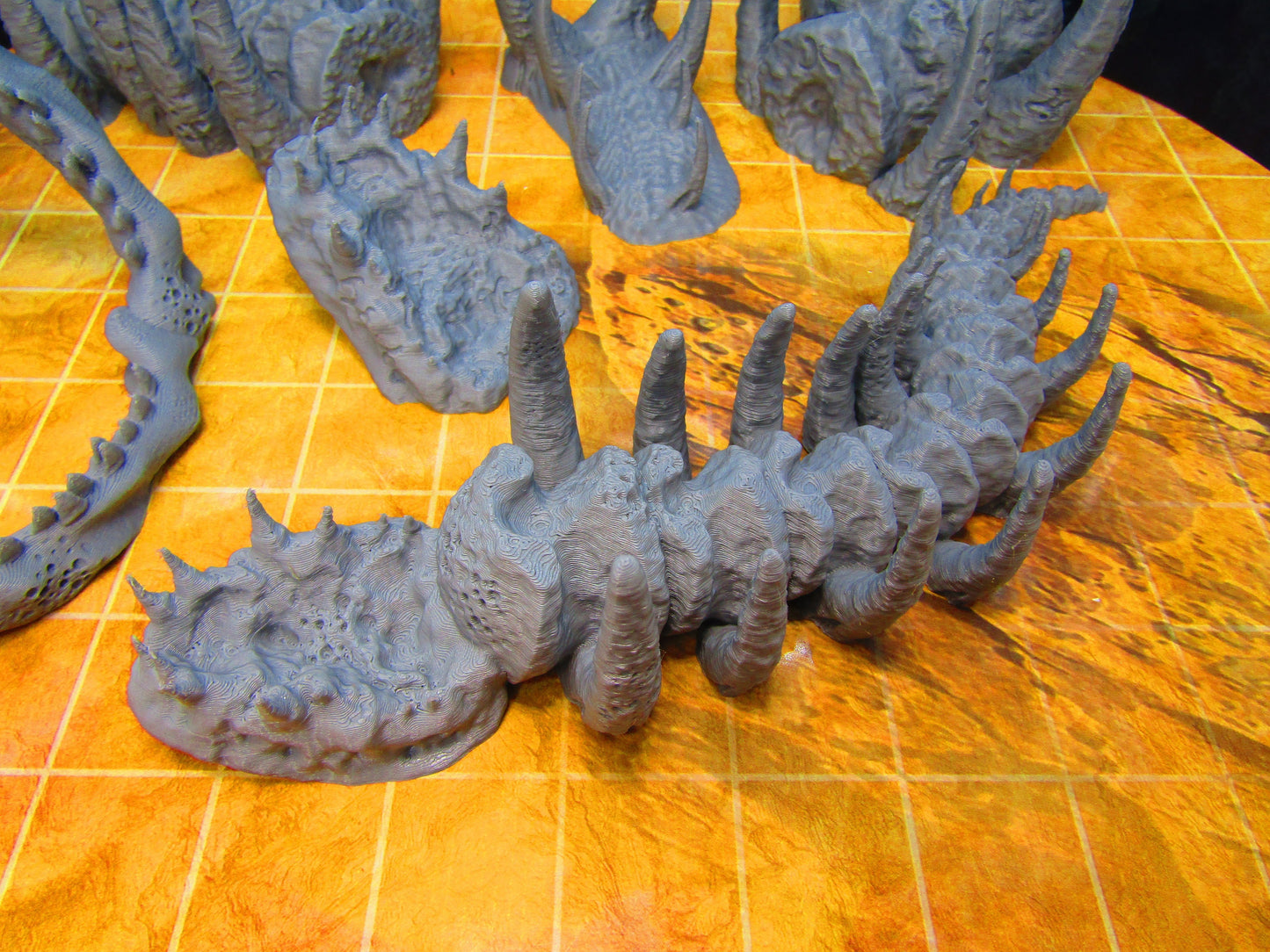 6pc Leviathan Giant Sea Monster Bones Graveyard Scenery Scatter Terrain Props 3D Printed Minis 28/32mm Scale Fantasy RPG Tabletop Gaming