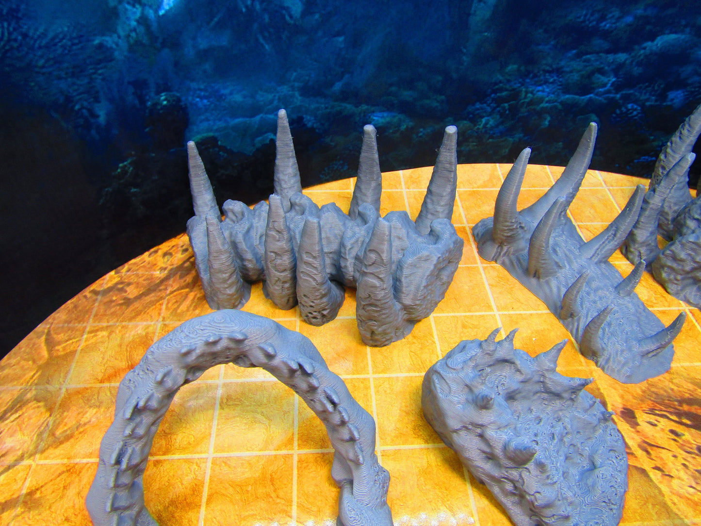 6pc Leviathan Giant Sea Monster Bones Graveyard Scenery Scatter Terrain Props 3D Printed Minis 28/32mm Scale Fantasy RPG Tabletop Gaming