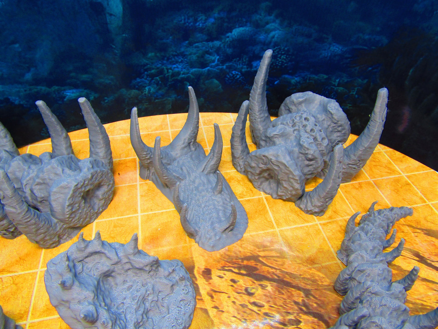 6pc Leviathan Giant Sea Monster Bones Graveyard Scenery Scatter Terrain Props 3D Printed Minis 28/32mm Scale Fantasy RPG Tabletop Gaming