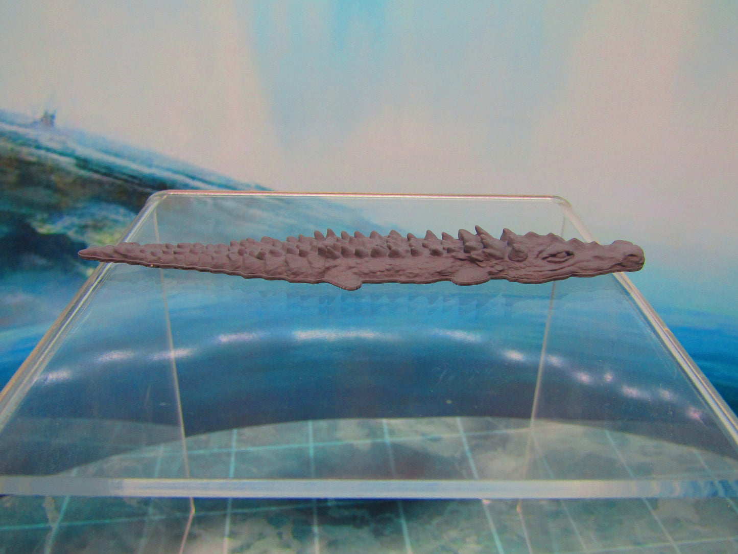 Swimming / Stalking Crocodile Alligator Mini Miniature 3D Printed Figure Model 28/32mm Scale Fantasy Dungeons Dragons RPG Tabletop Gaming