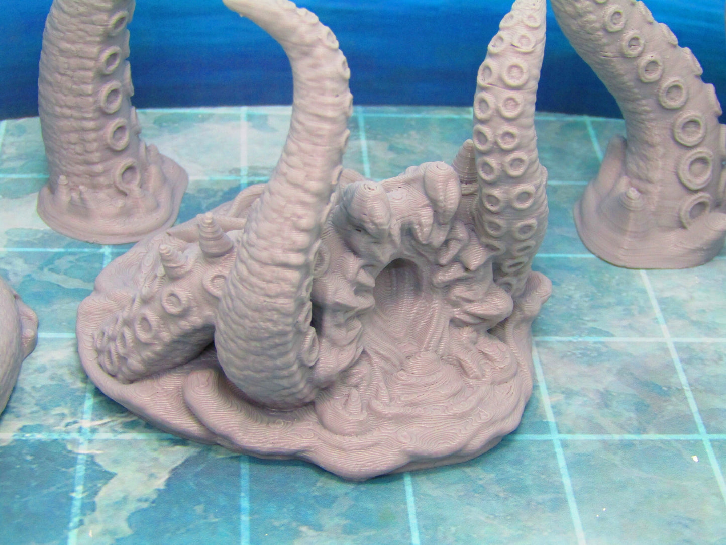 Breaching Attacking Kraken Sea Monster Mini Miniature Figure D Printed Model 28/32mm Scale Fantasy RPG Tabletop Gaming Dungeons & Dragons