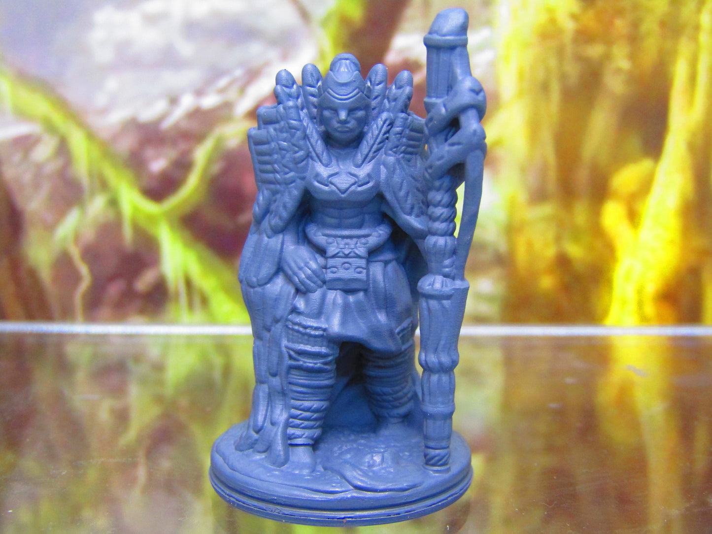 Tribal Jungle Warrior Eagle Hero Mini Miniature Figure 3D Printed Model 28/32mm Scale Fantasy RPG Tabletop Gaming Dungeons & Dragons