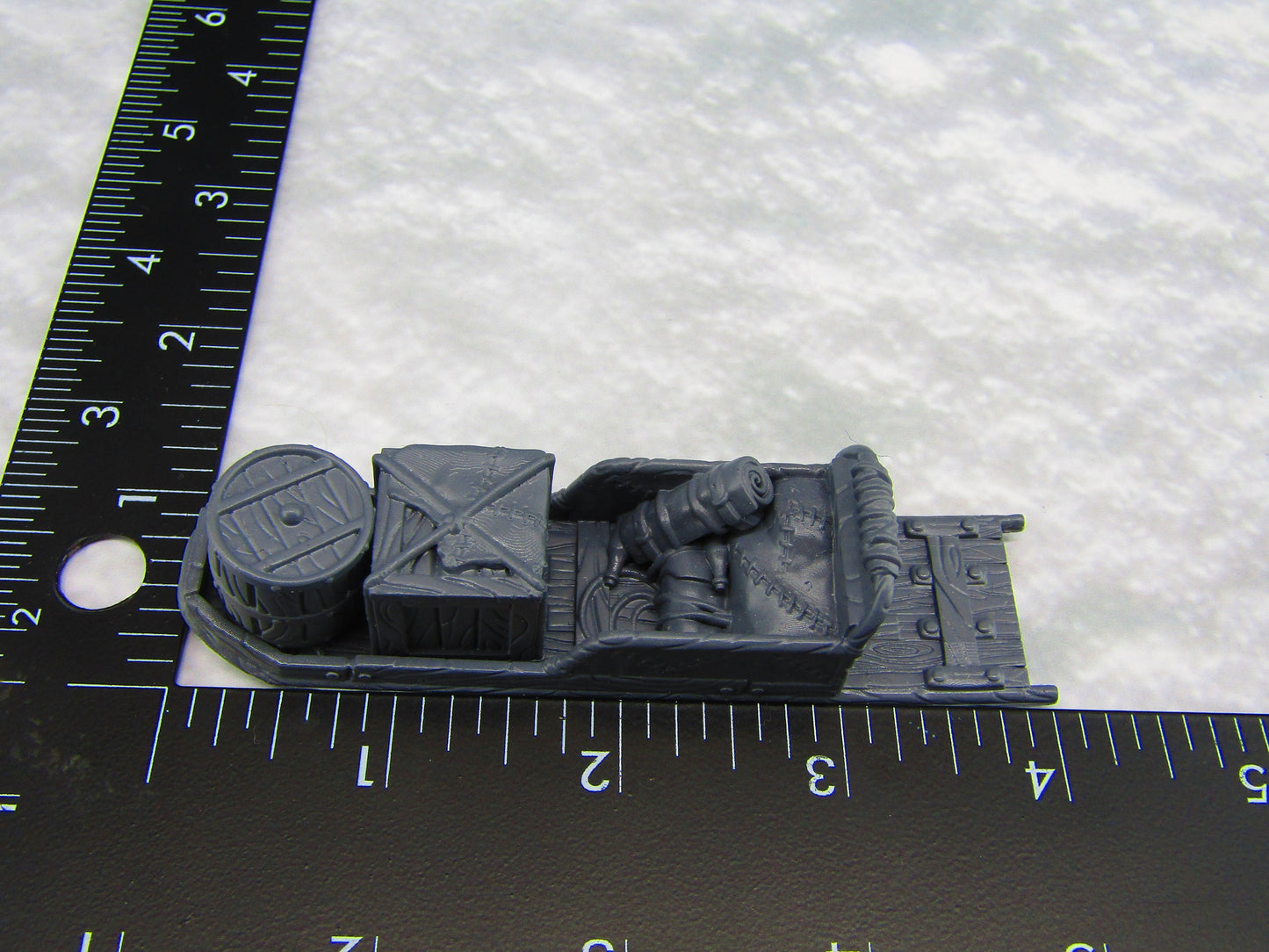 Dog Sled Sleigh and Cargo 28mm Scale Figure RPG Fantasy Games Dungeons & Dragons 3D Printed EC3D Wilds of Wintertide Mini Resin Model