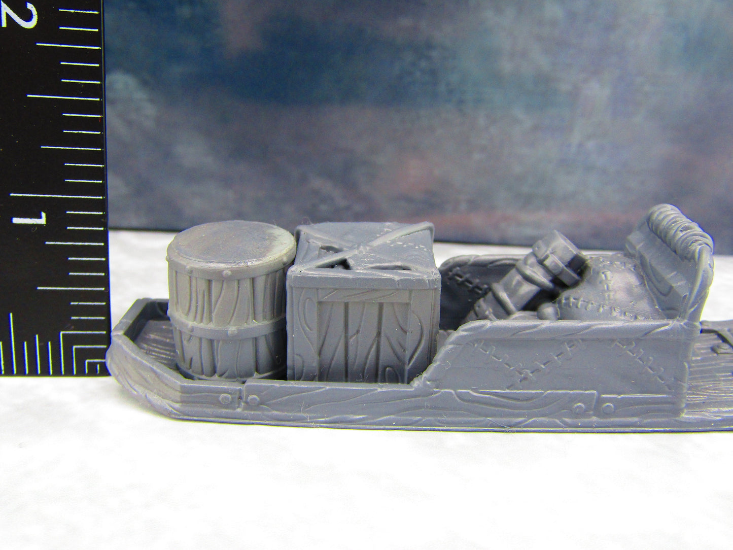 Dog Sled Sleigh and Cargo 28mm Scale Figure RPG Fantasy Games Dungeons & Dragons 3D Printed EC3D Wilds of Wintertide Mini Resin Model