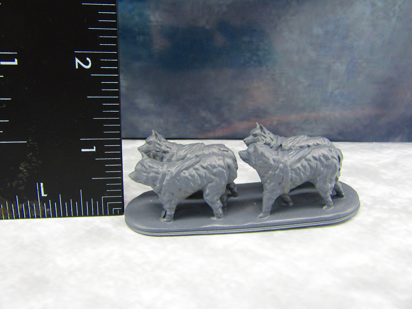 Dog Sled Sleigh and Cargo 28mm Scale Figure RPG Fantasy Games Dungeons & Dragons 3D Printed EC3D Wilds of Wintertide Mini Resin Model
