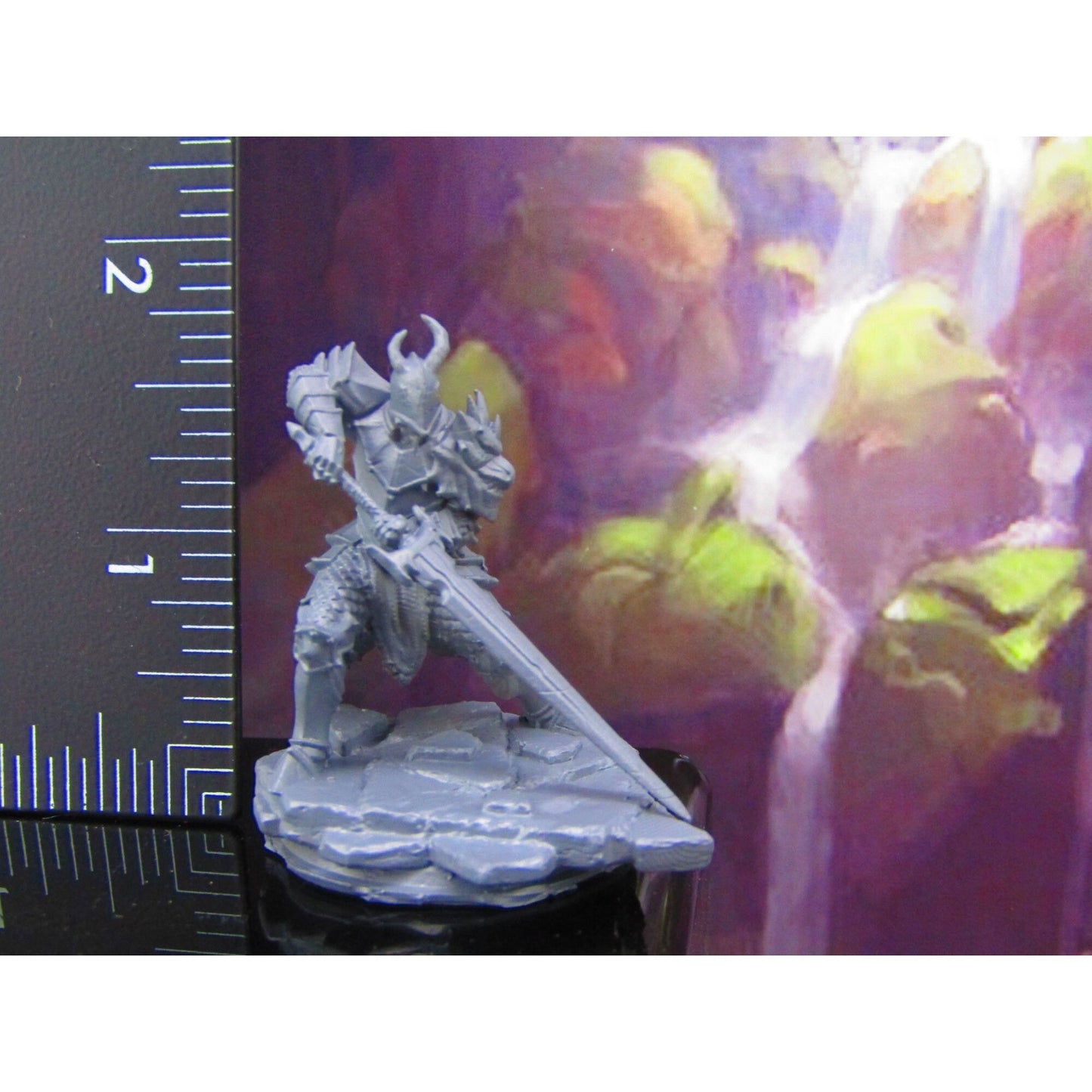 Draconian Death Knight w/ Big Sword Mini Miniature Model Character Figure 28mm/32mm Scale RPG Tabletop Gaming Wargaming D&D etc.