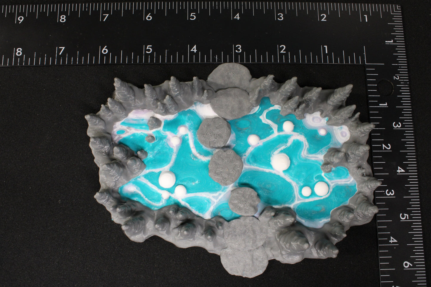 Color Stalagmite Cave Cavern Lava Acid Mud Sulphur Water Pool Pit Fantasy Scatter Terrain Scenery Model RPG Tabletop Game Dungeons & Dragons