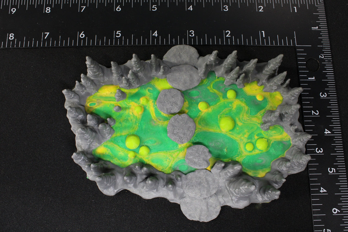 Color Stalagmite Cave Cavern Lava Acid Mud Sulphur Water Pool Pit Fantasy Scatter Terrain Scenery Model RPG Tabletop Game Dungeons & Dragons