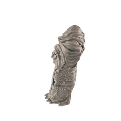 Half Orc Mini | Homeless Beggar | Male Monster Townsfolk NPC Figure | DnD Wargam