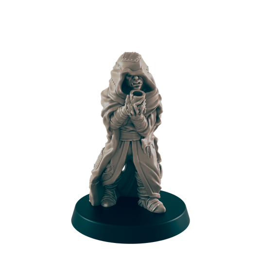 Half Orc Mini | Homeless Beggar | Male Monster Townsfolk NPC Figure | DnD Wargam