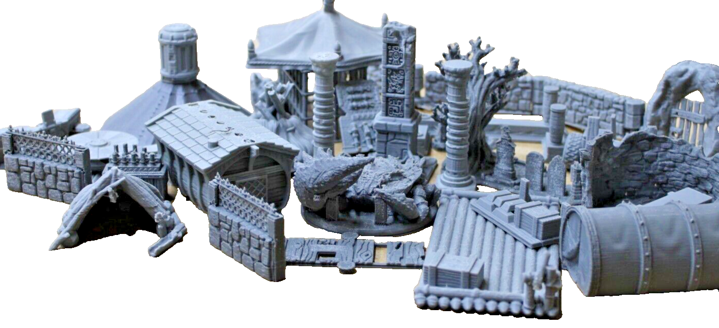 Random 1 lb. Lot of Factory Rejects Miniature Scenery Terra Kitbashing B st