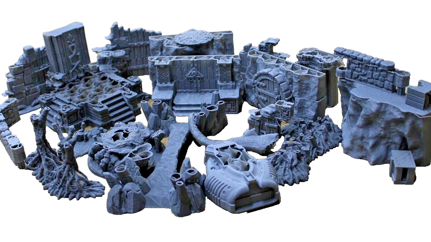 Random 1 lb. Lot of Factory Rejects Miniature Scenery Terrain Kitbashing C stock