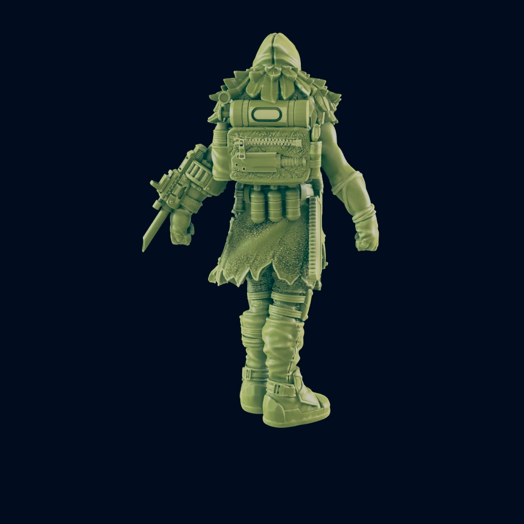 Wasteland Quack Plague Doctor | Crow Dazzle | Post Apocalypse Bad Guy Miniature Figure | Wasteland Warfare Cyber Punk Dystopian Future | 32mm Scale Model