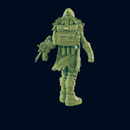 Wasteland Quack Plague Doctor | Crow Dazzle | Post Apocalypse Bad Guy Miniature Figure | Wasteland Warfare Cyber Punk Dystopian Future | 32mm Scale Model