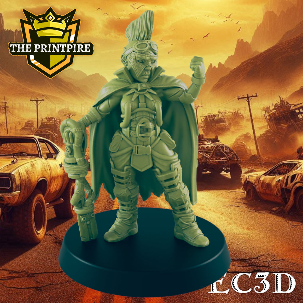 Wastleland Admiral | Female Enemy Human |   | Dungeons and Dragons NPC Figure | Pathfinder DnD Wargaming RPG Character | 32mm Scale Model