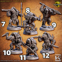 
              Jadeshell Turtlekin Tortle | Enemy Character | Resin Mini Miniature Figure Scale Model | Dungeons & Dragons Pathfinder etc.
            