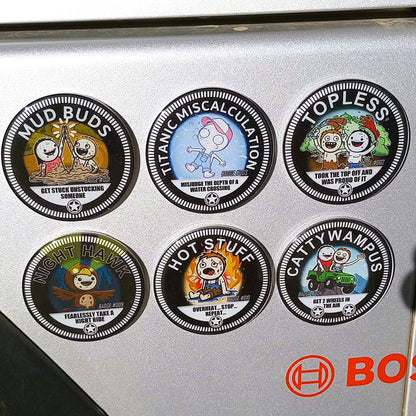 Off Road Adventure Badges / Emblems - Your Choice - Full Color UV Resistant Acrylic - 2.5" for Jeep, Truck, ATV, SxS, Motorcycles and More