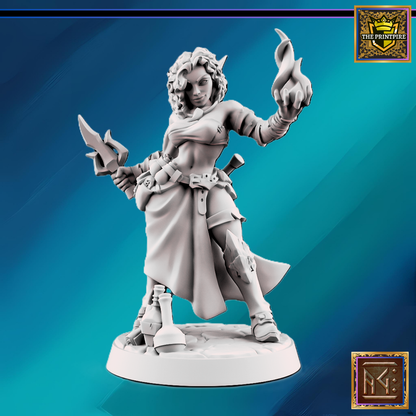 Sony Jona | Adventurer Hero Player Character | Mini Miniature Figure Scale Model | Dungeons & Dragons and other RPG Tabletop Games