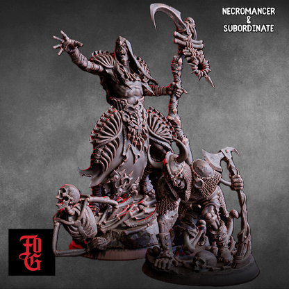 Undead Revolt Encounter - Skeletons, Zombies, Necromancer - D&D Miniature Lot