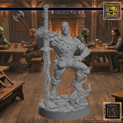 Tino Kobold-Bane | Adventurer Hero Player Character | Mini Miniature Figure Scale Model | Dungeons & Dragons and other RPG Tabletop Games