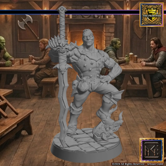 Tino Kobold-Bane | Adventurer Hero Player Character | Mini Miniature Figure Scale Model | Dungeons & Dragons and other RPG Tabletop Games