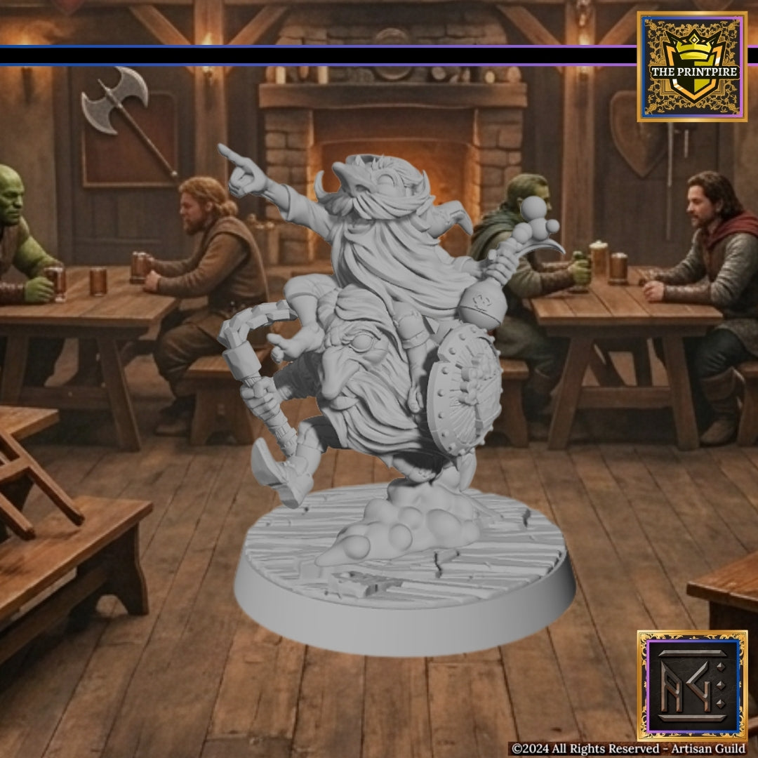 Gnish & Gnosh | Adventurer Hero Player Character | Mini Miniature Figure Scale Model | Dungeons & Dragons and other RPG Tabletop Games